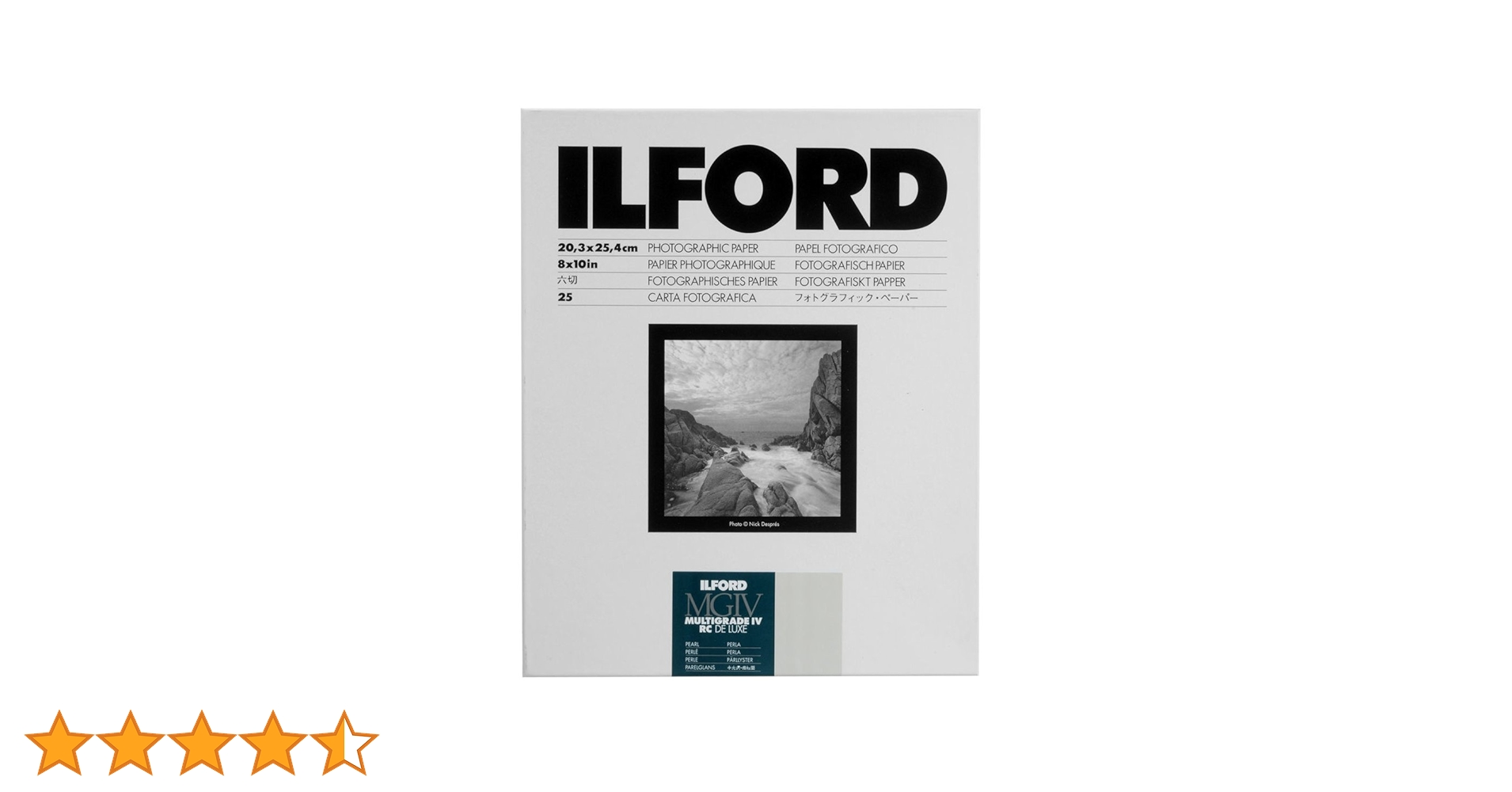 Amazon.co.jp: ILFORD 白黒印画紙 MGIV RC 44M 8X10 六切 25枚